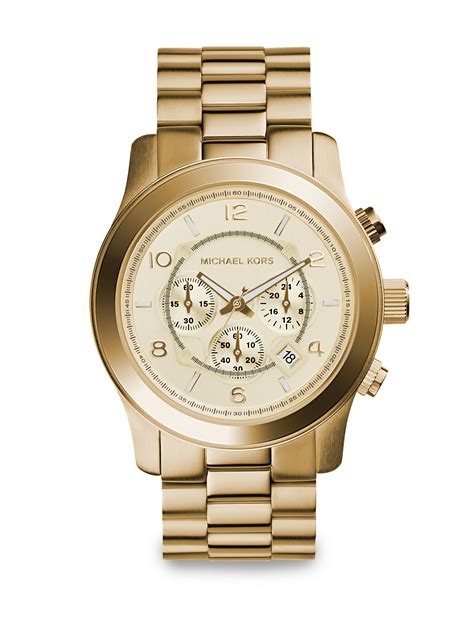 michael kors runway watch gold uk|Michael Kors runway chronograph.